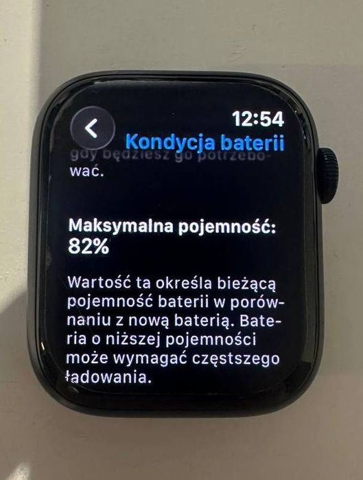 Apple Watch S 8 GPS 45 mm | bez rys  82% pelny komplet