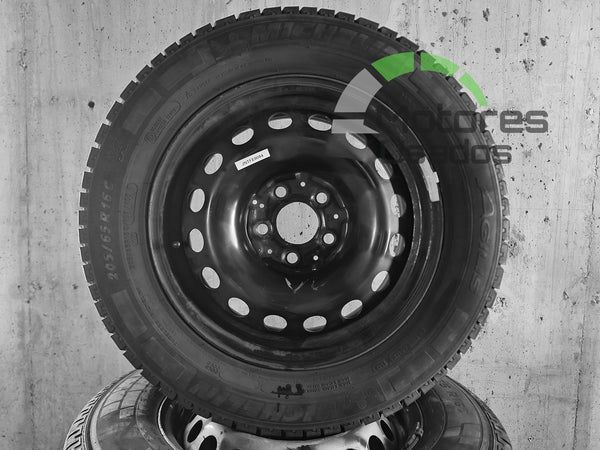 4 Jantes de Ferro 16 Mercedes c/pneus 205/65 5x112