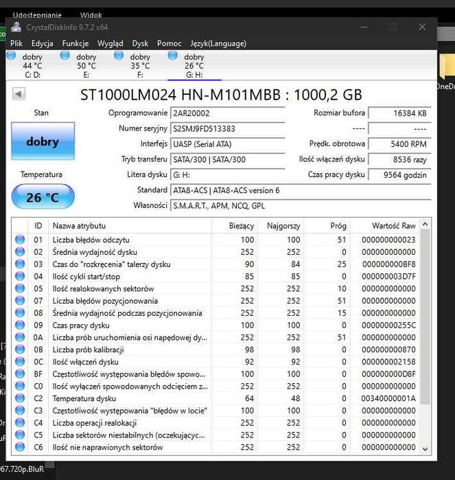 Dysk Zewnętrzny  1TB HDD