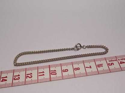 Srebrna bransoletka pancerka  18 cm. 2,4 mm.