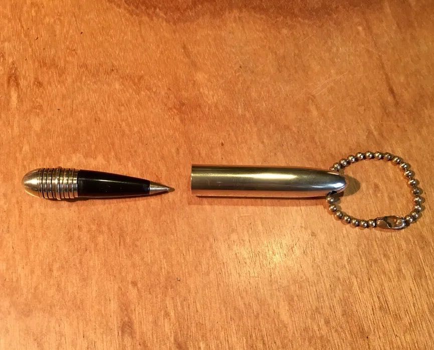 ESFEROGRÁFICA extensível 75mm + LAPISEIRA telescópica 42 mm - antigas