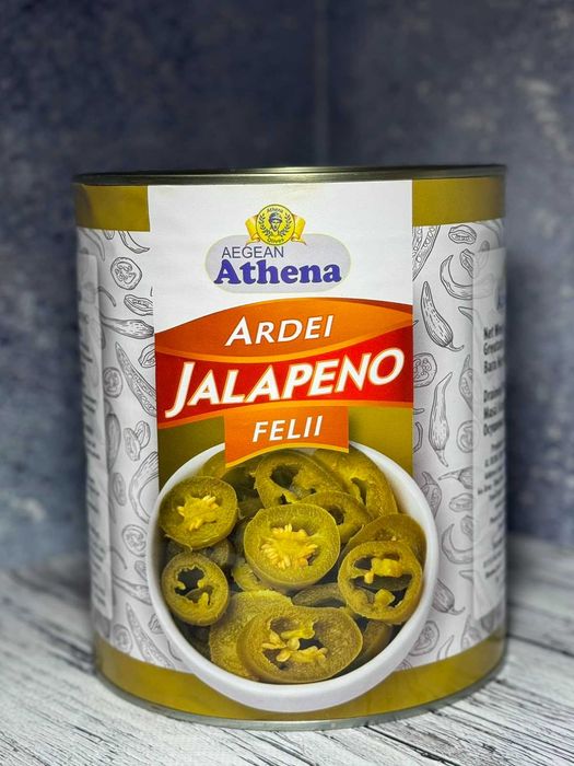Перець Athena зелений халапеньо 3100/1500 г ж/б Атена