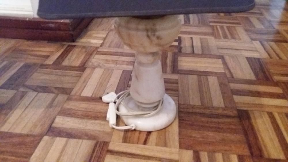 Par de Candeeiros Antigos Mármore 43x24cm