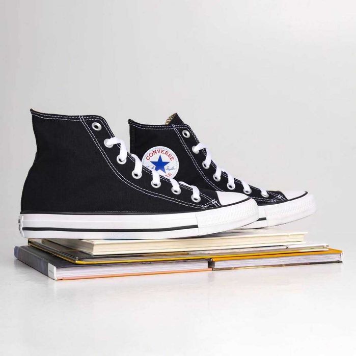 Converse Chuck Taylor All Star Hi Black Чорні конверси високі класика