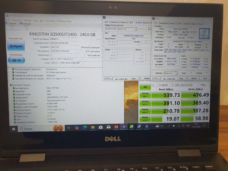 Dell latitude 3390 2in1, FHD IPS+сенсор, I5, 8/240 gb ssd