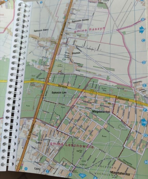 Samochodowa mapa Warszawy Plan miasta