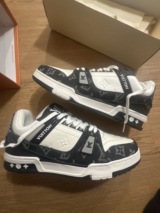 Buty louis vuitton  trainer czarno biale