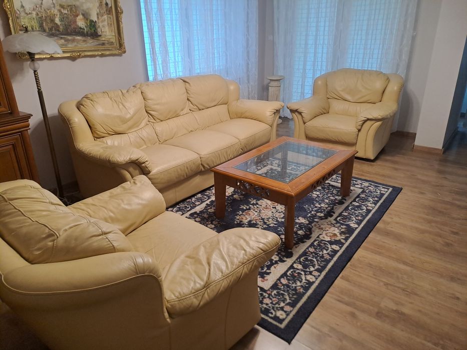 Skórzany zestaw mebli