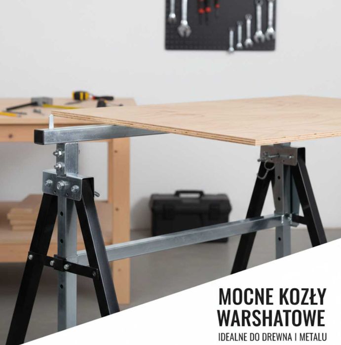 Koziołek warsztatowy SILVER regulowany – kobyłka stojak do 130 cm