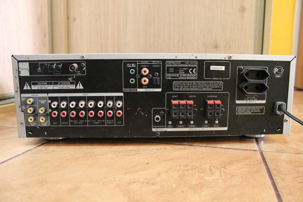 Amplituner 5.1 Kenwood KRF-V4070D uszkodzony