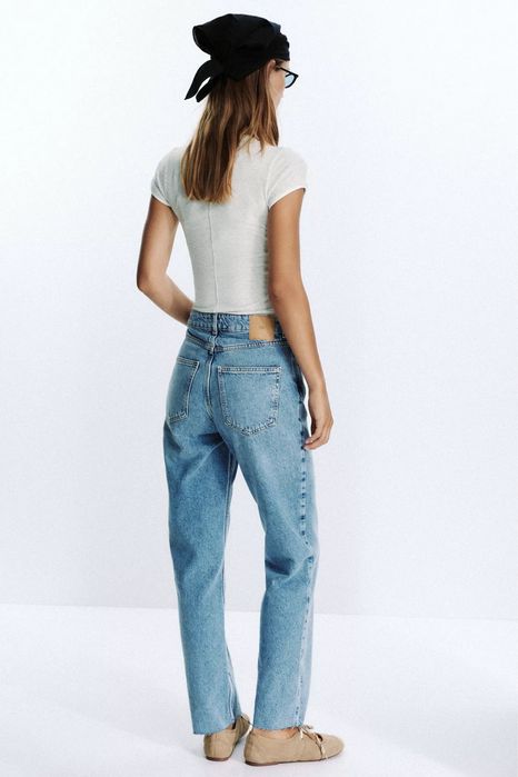 Прямі джинси zara srtaight  розміри 36 38 40 джинсы