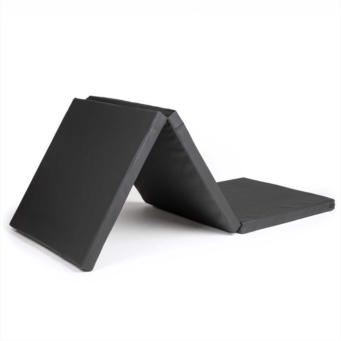 Materac GIMNASTYCZNY SKŁADANY 180cm ciemnoszary do masażu fizjoterapii