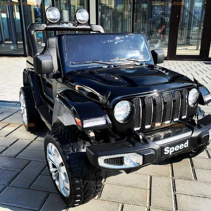 JEEP Rubicon 4x4 czarny LAKIER! Auto na akumulator dla dzieci