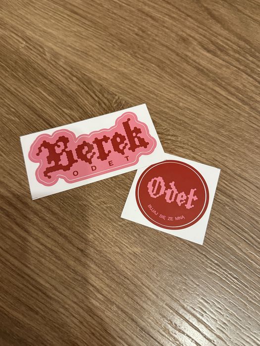 Odet Berek naklejki merch