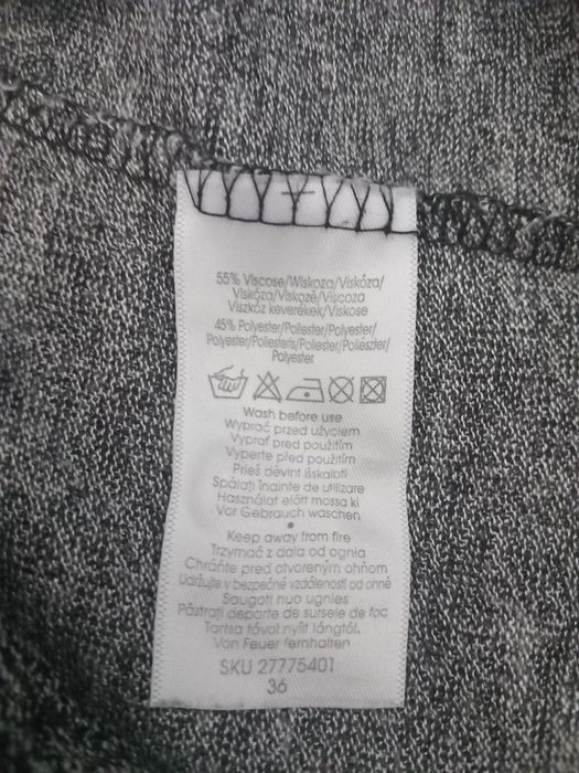 Sukienka roz S  szara