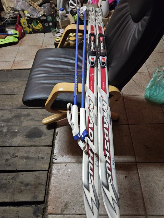 Narty biegowe dziecięce 140cm wiązania nnn