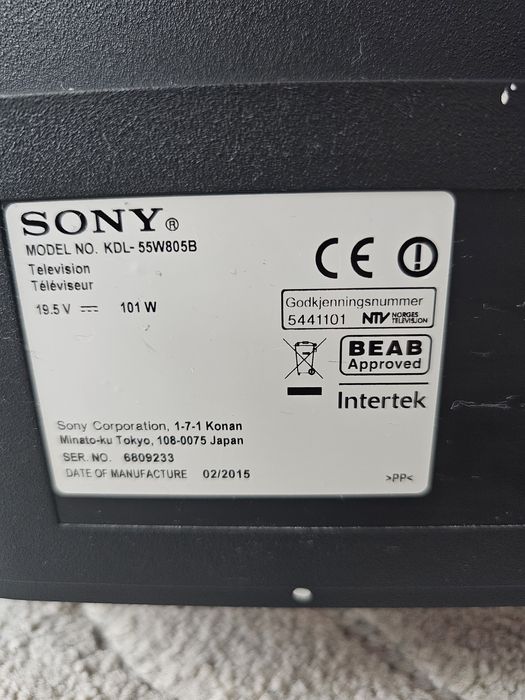 Sony KDL-55W805B
