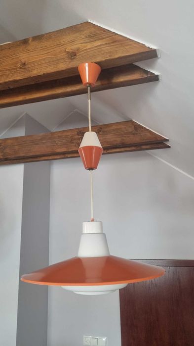 Lampa kuchenna Mid Century Design Czechosłowacja lata 60 PRL