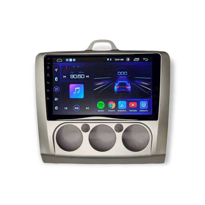 Rádio 2 DIN FORD Focus mk2 mk3 AC Manual - Android 13 Wifi GPS - Novo