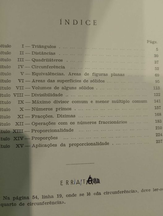 Compêndio de Matemática - Álvaro Sequeira Ribeiro (2ª edição)