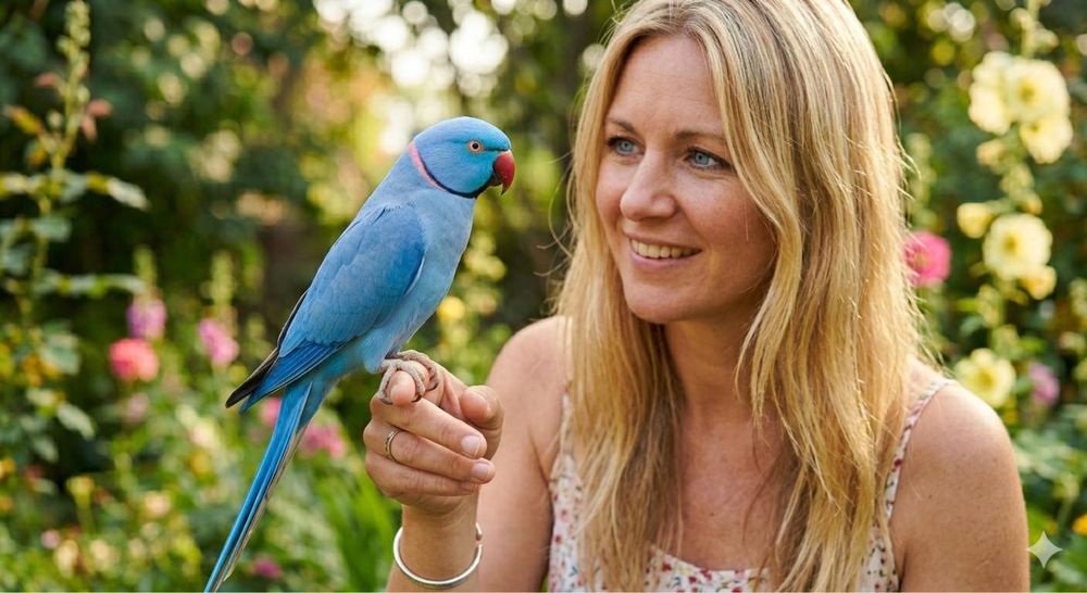 Ring Neck Pet Domesticado Azul