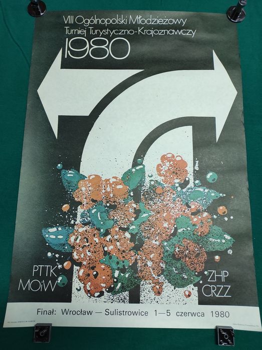 Plakat z PRL-U 1980r