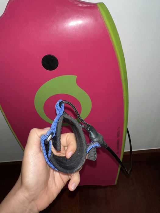 Prancha rosa de bodyboard Tribord