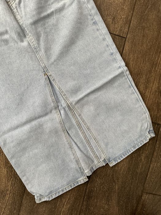 Джинсова спідниця міді