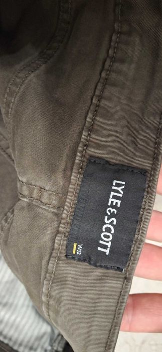 Джинси Lyle & Scott MADE IN ITALY / Оливкові штани W32 L32