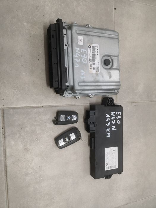 Zestaw startowy BMW e90 N47D20C N47n 143KM sterownik cass kluczyk