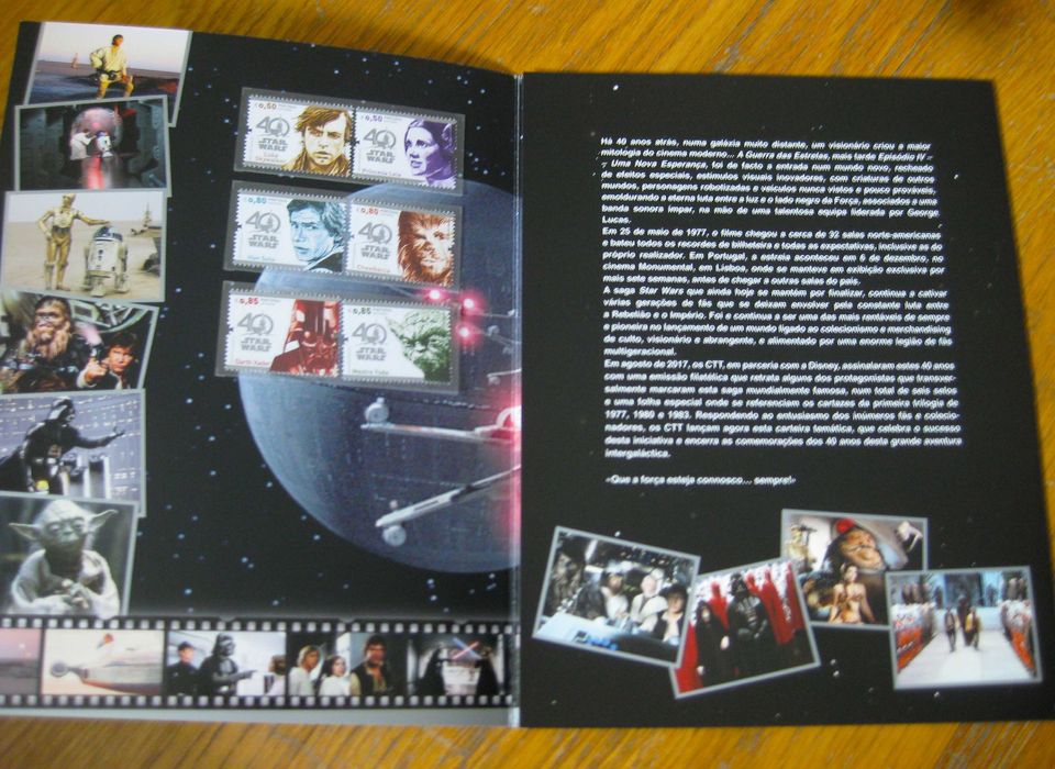 Carteira de Selos Star Wars numerada nº 2887 CTT Nova