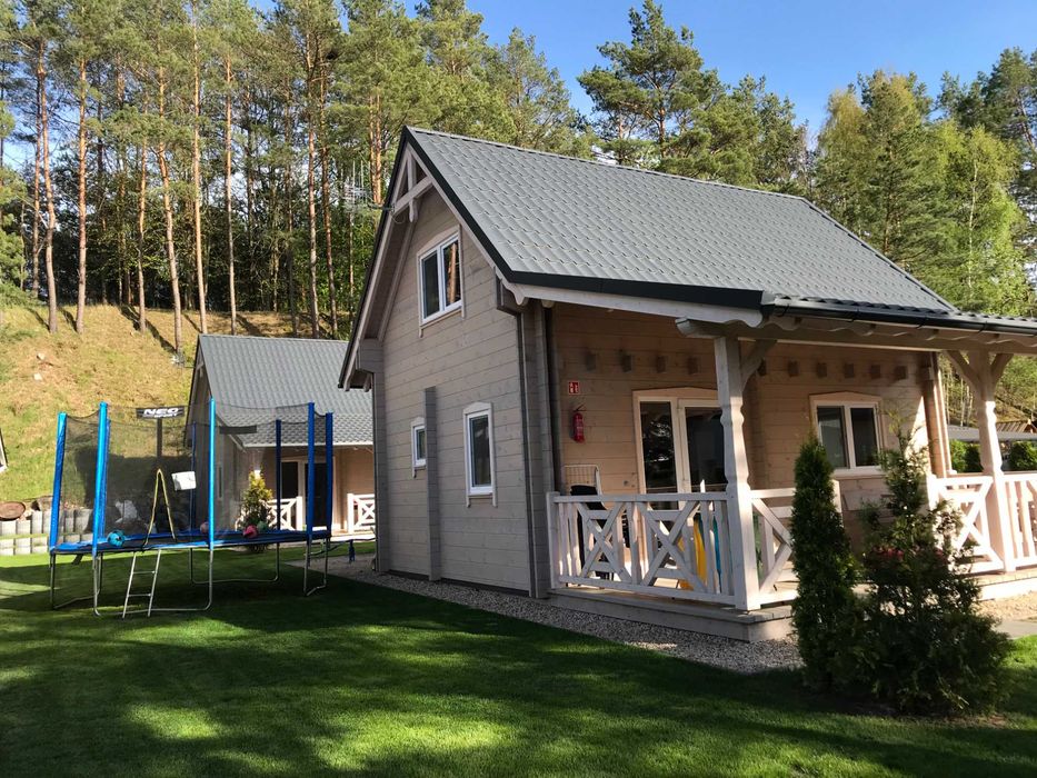 Mazury -  całoroczne domki 4-8 os. jezioro plaża łowisko las