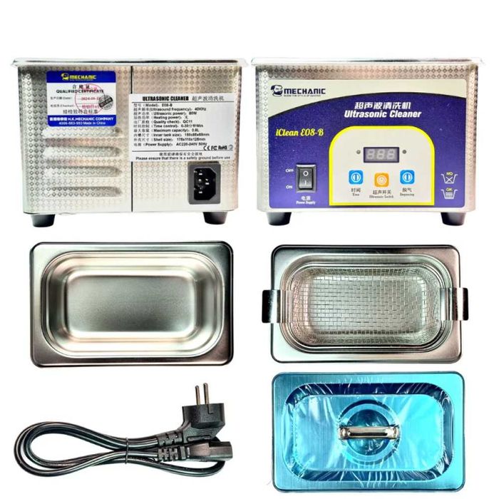 Ультразвукова ванна Mechanic (iClean-E08B), 800 мл