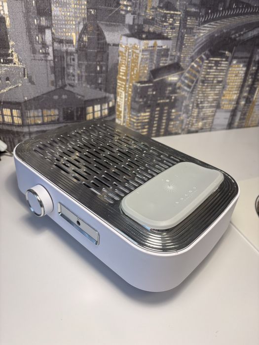 Витяжка для манікюру BUCOS CYCLONE V3, 100W, з аккумулятором (біла)