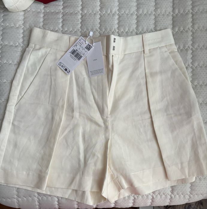 Костюмні шорти-бермуди з лляної суміші MANGO