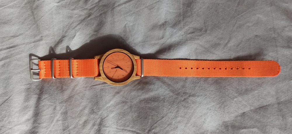 Zegarek drewniany Plantwear Heritage Orange Edition
