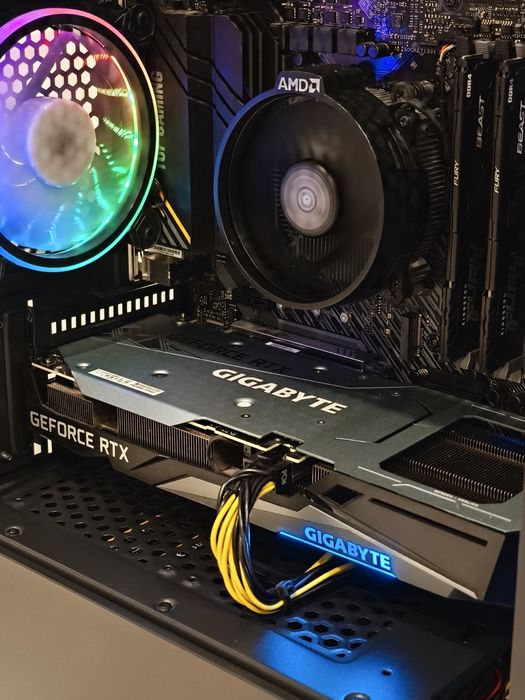 Игровой пк GIGABYTE RTX 3060 (3 куллера), Ryzen 5 5600, 16GB, 500GB