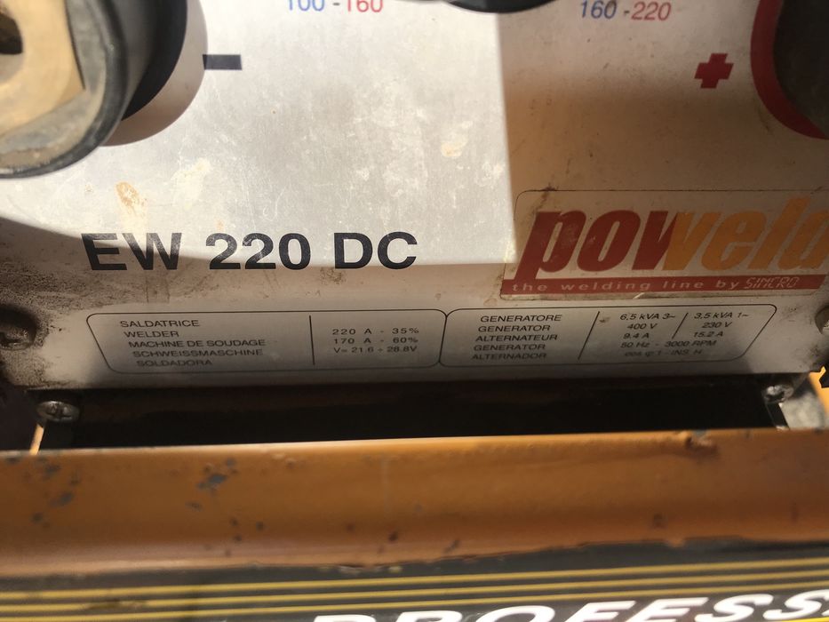 Зварювальний генератор WGT 220 DC (Benza)