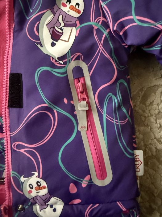 Зимовий дитячий мембранний термо  комбінезон на дівчинку 86-110