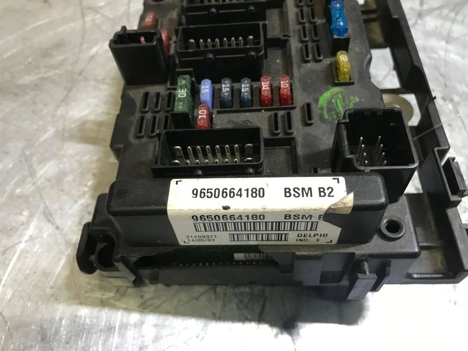 CAIXA DE FUSIVEIS BSM B2 PEUGEOT 206 307 9650664180