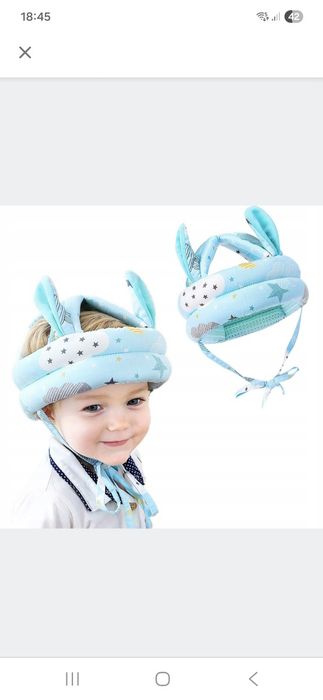 Kask ochronny nauka chodzenia ochraniacz na głowę NOWY