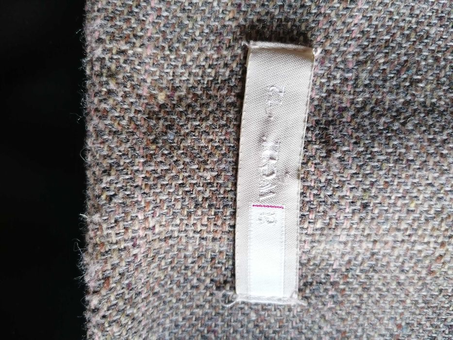Płaszcz trencz A WEAR z wełną wełna bufki 38/40 M/L
