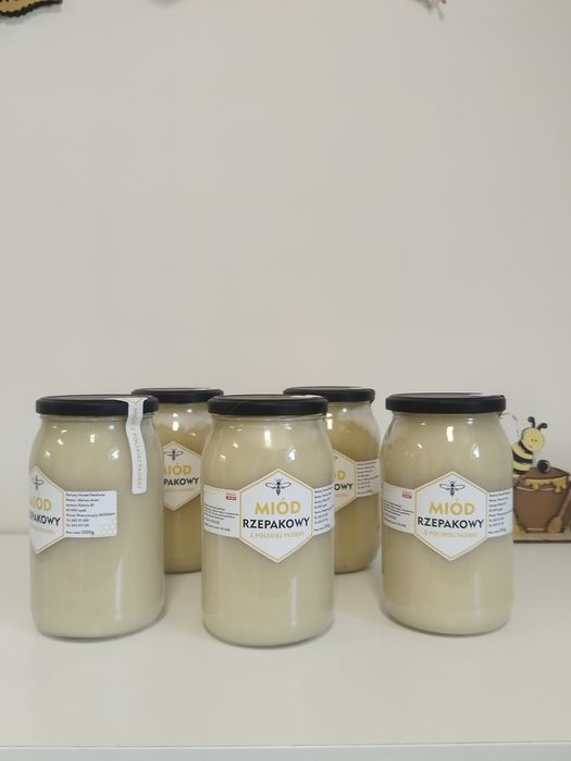 Miód Rzepakowy z Własnej pasieki 1200g