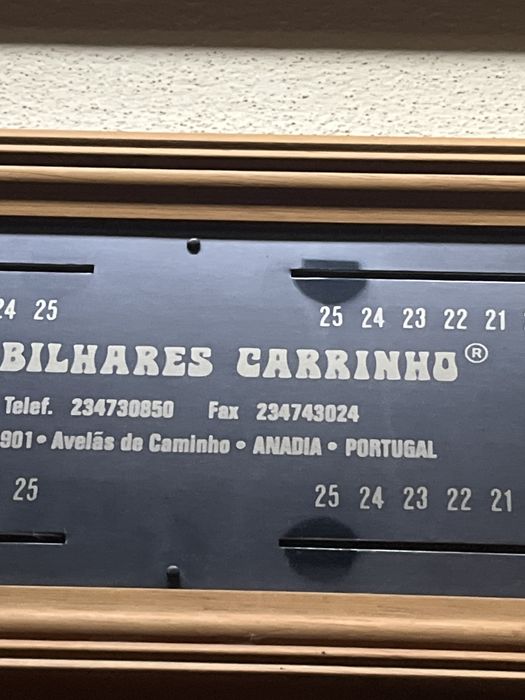 Mesa de bilhar marca Carrinho