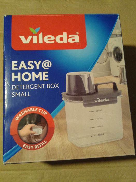 VILEDA Pojemnik na detergenty proszek płyn do prania z miarką 1,1 L