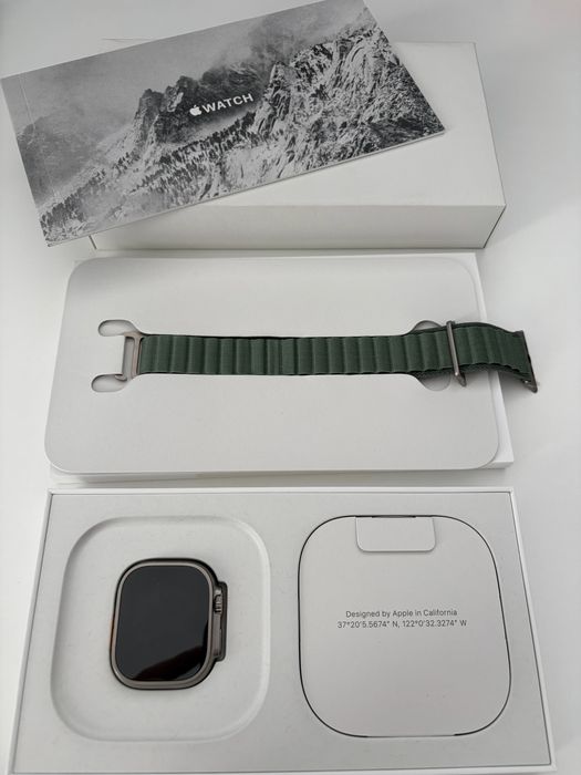 Apple Watch Ultra 49 mm Titanium - Idealny stan, pełny zestaw