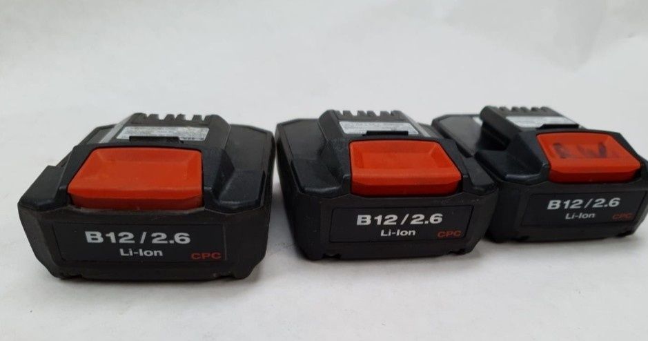 Zestaw 3 szt baterii Hilti B12 2.6ah