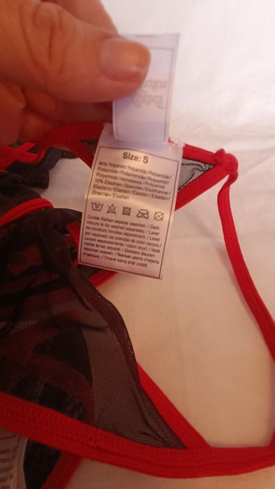 Conjunto Lingerie. Soutien, Tanga e Ligeiro. Tam. 75B/S