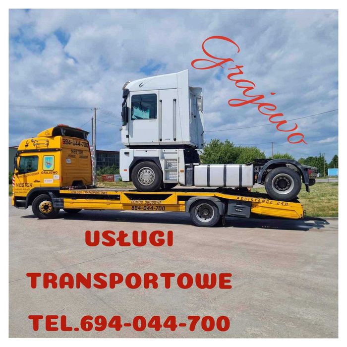 USŁUGI TRANSPORTOWE pomoc drogowa 24/H