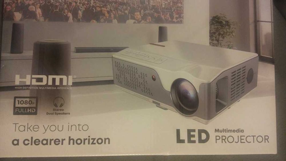 Projektor LCD LED 1080p, FullHD, NOWY